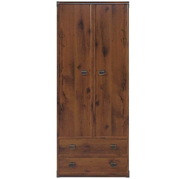 

Платяной шкаф BRW (Black Red White) Индиана JSZF 2d2s 80 Дуб шуттер