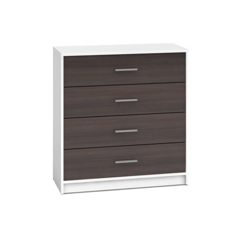 

Комод с ящиками 4 Nepo Plus Black Red White 80x84x34 011236