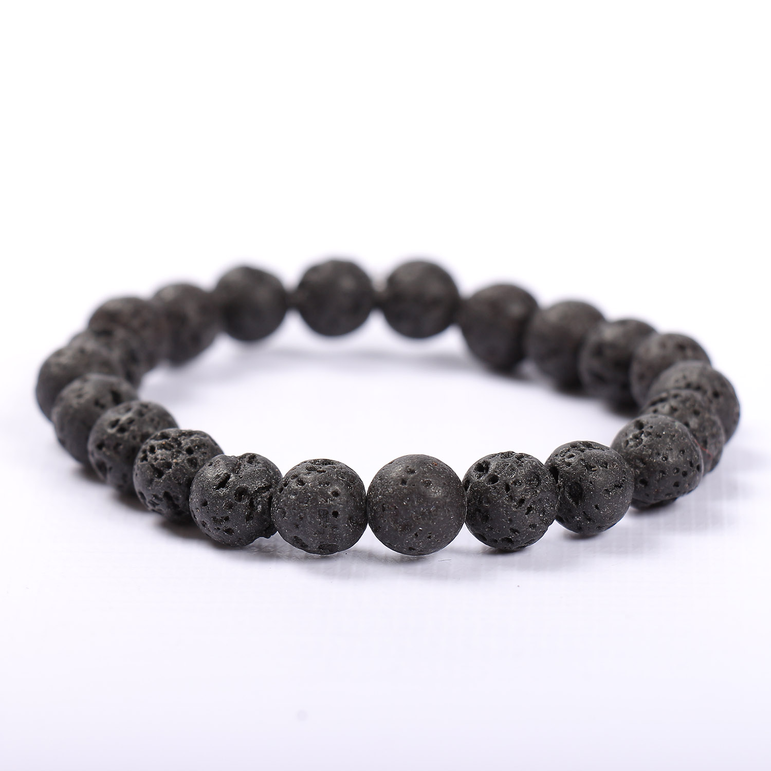 

Тибетский браслет из бусин Vishnya "Дзогчен вулканическая лава Black"