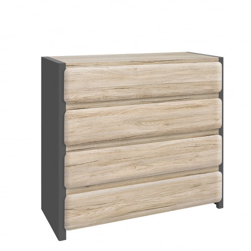 

Комод Possi Black Red White 95х91x42 035147