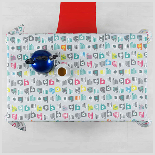 

Скатерть Time Textile с акриловой пропиткой Cups Серый TT151003 140x200