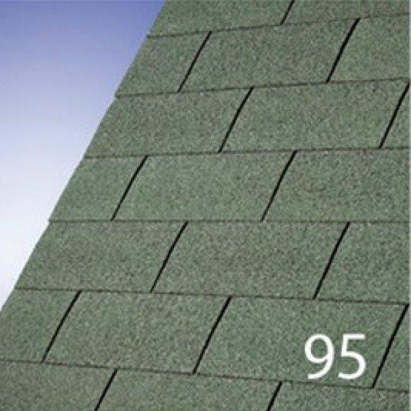 

Битумная черепица Number One 3Tab Green (ПФ-18096)