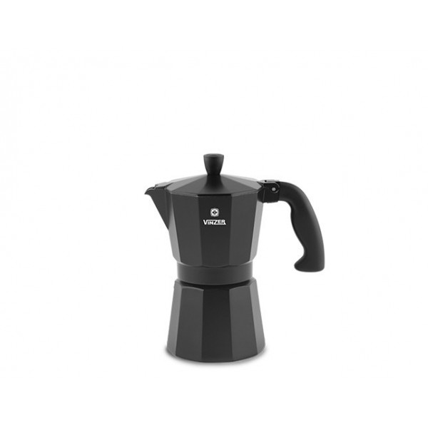 

Кофеварка гейзерная Moka Nero 6 чашек Vinzer