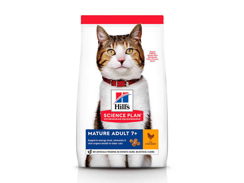 

Сухой корм для кошек Hill's Science Plan Feline Mature Adult 7+ Chicken 7 кг