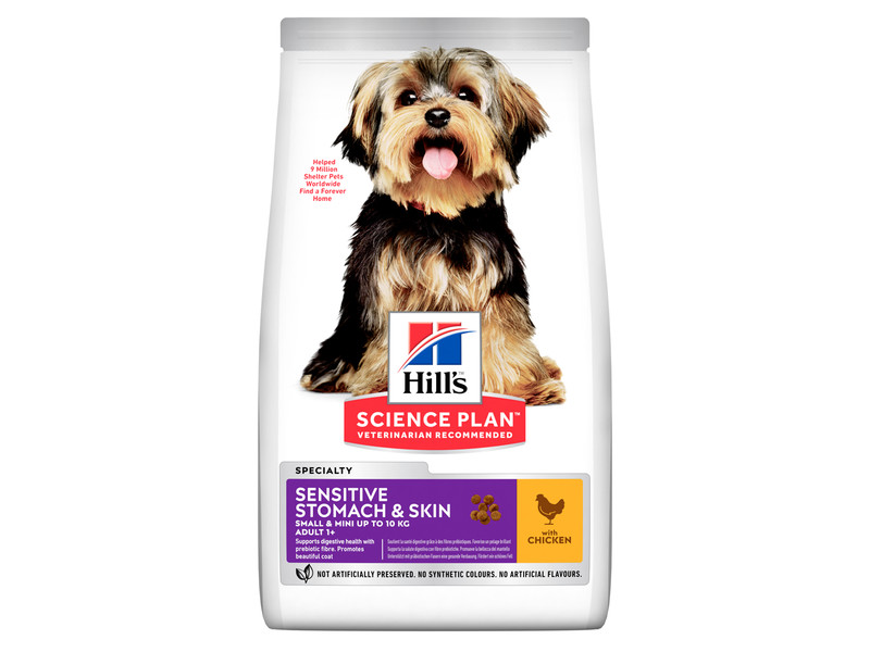 

Сухой корм для собак Hill's Science Plan Canine Adult Sensitive Stomach & Skin Small & Mini Chicken 1,5 кг