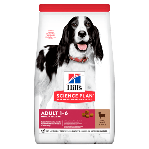 

Сухой корм для собак Hill's Science Plan Canine Adult Medium Lamb & Rice 2,5 кг