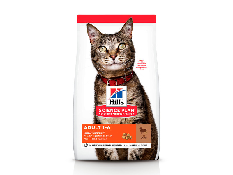 

Сухой корм для кошек Hill's Science Plan Feline Adult Lamb 3 кг