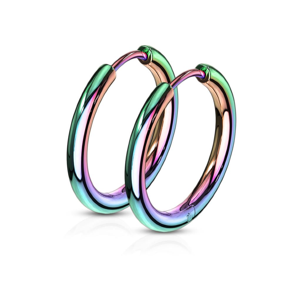 

Серьги Spikes SE3065W с переливом (Диаметр: 12мм)