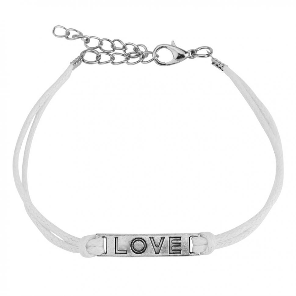 

Браслет Spikes SL0198 со словом LOVE, 5 разных цветов (Белый)