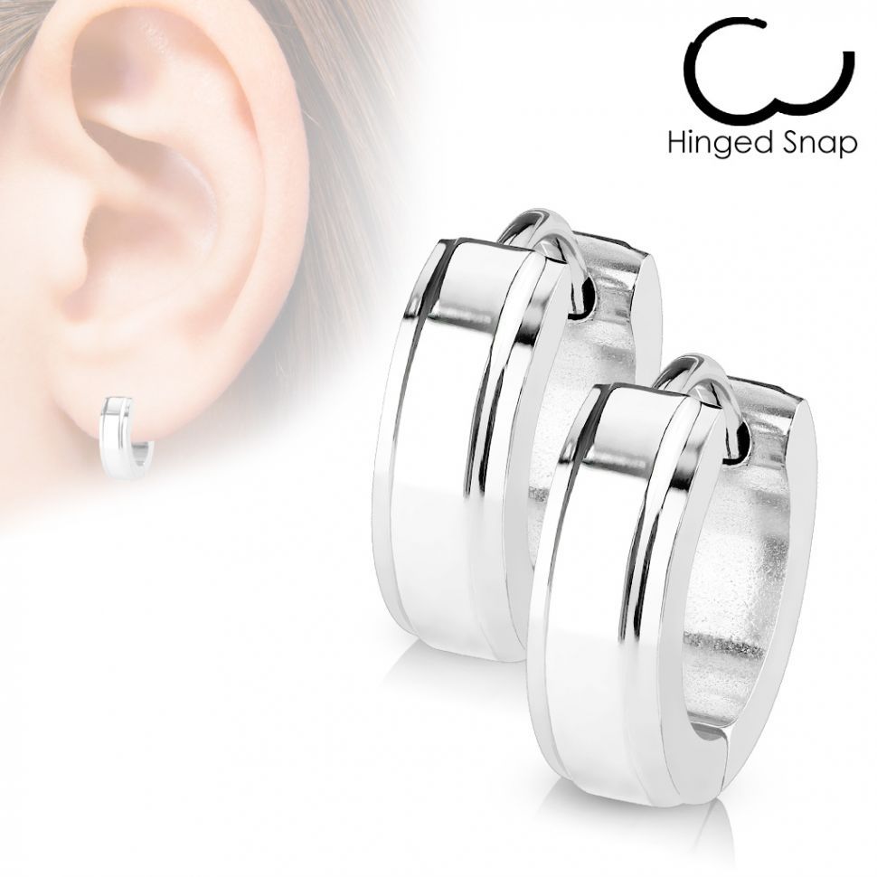

Серьги Spikes SE2041 (Цвет: Сталь, Ширина 4мм)