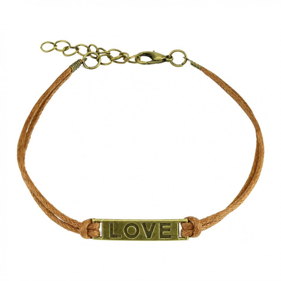 

Браслет Spikes SL0198 со словом LOVE, 5 разных цветов (Коричневый)