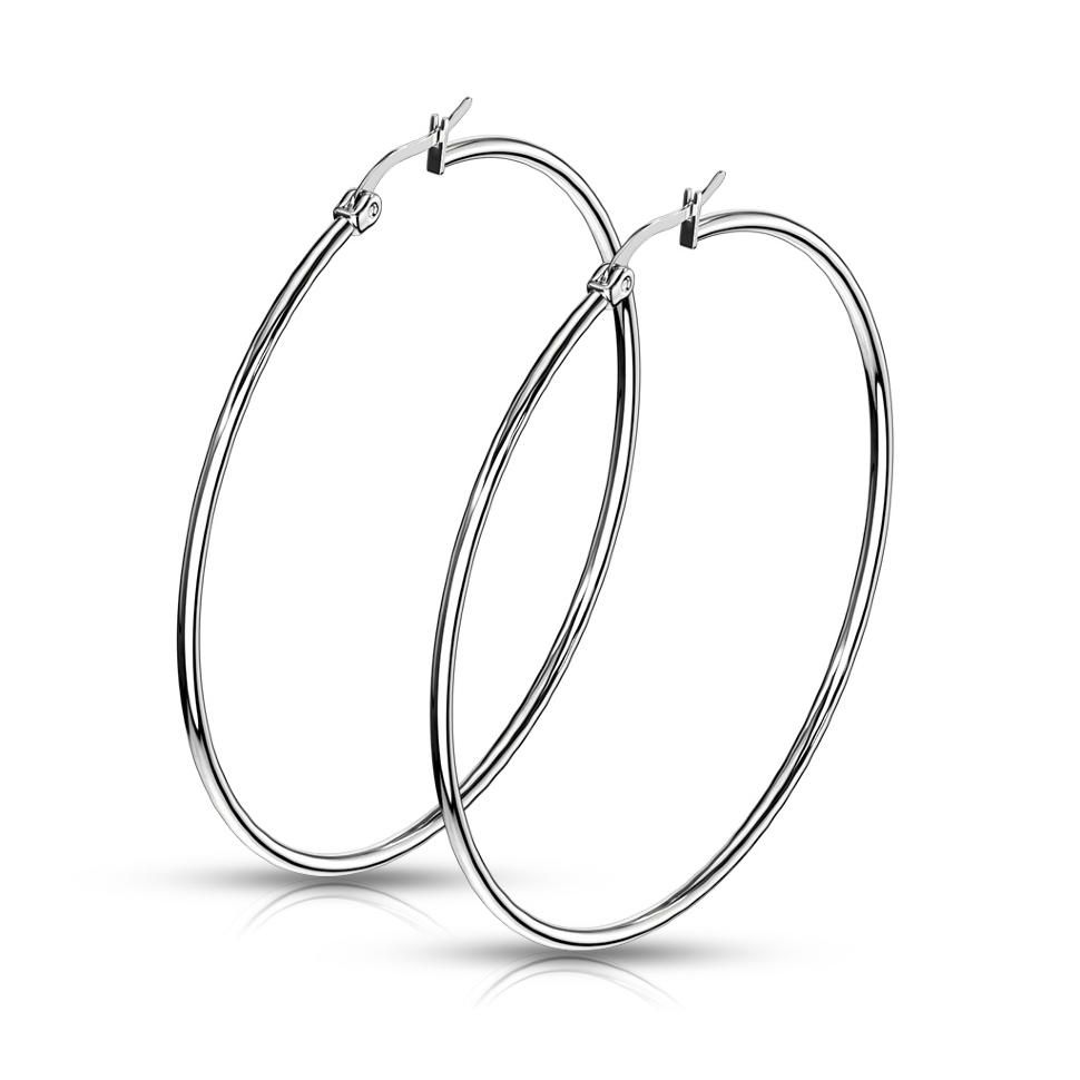 

Серьги-кольца Spikes SEH01x из стали, диаметр от 10 до 75 мм (Металл, 60 мм)