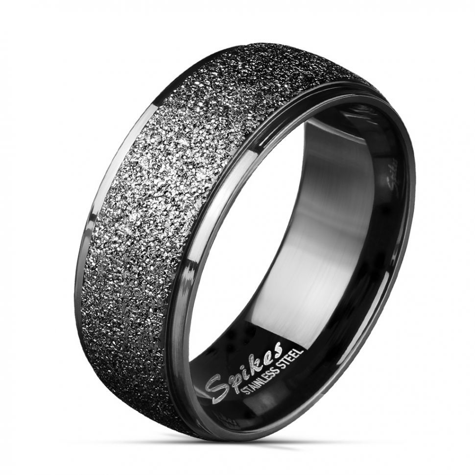 

Кольцо мужское из стали Spikes R-M5842 черного цвета (Размер 12 (наш 21,5))