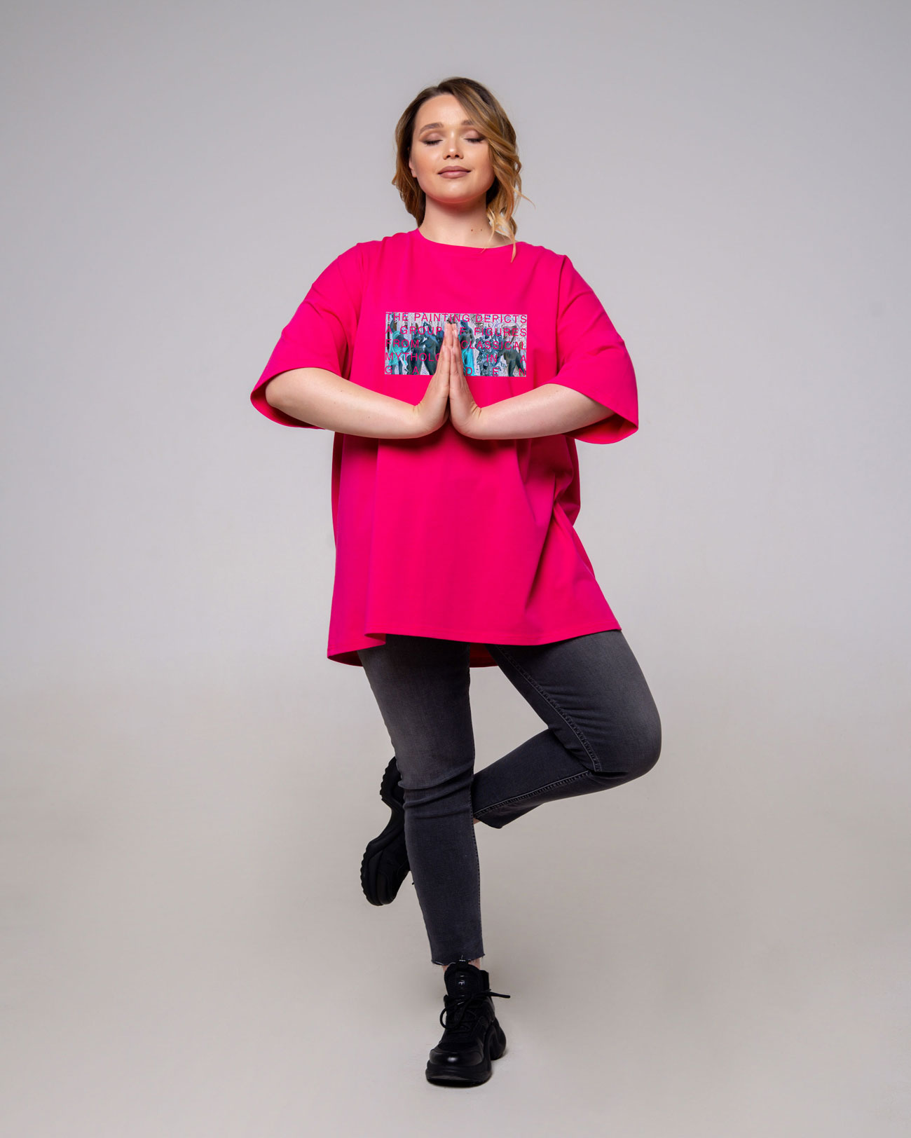 

Футболка Hoody Stories 057-030-190 Фуксия XL