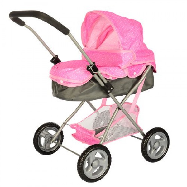 

Коляска для кукол Bambi розовая с черным 8826H-2S