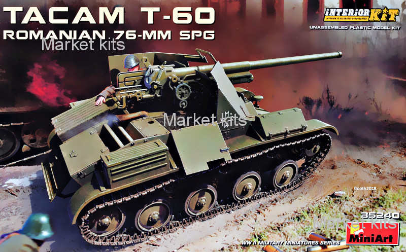 

Румынская 76-мм САУ “TACAM” T-60 1:35 MINIART (MA35240)