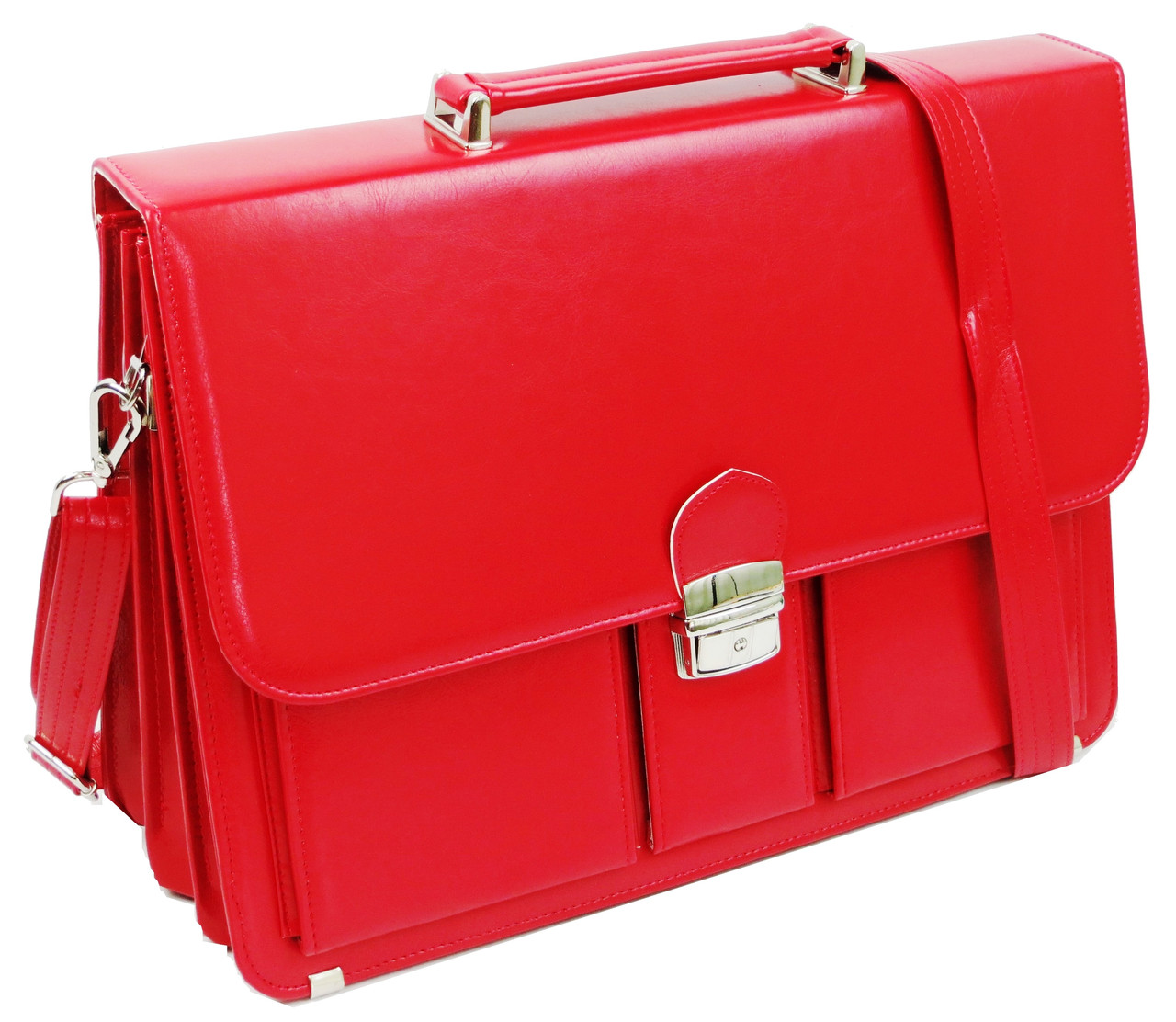 

Женский портфель из эко кожи AMO Польша красный supersumka (TР012SST10 red)