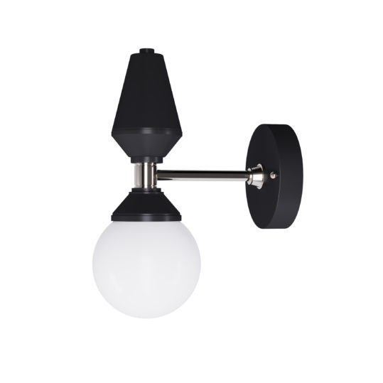 

Настінне бра Pikart Dome №4 Black/silver арт. 6257.3 (6257-3 - 244369)