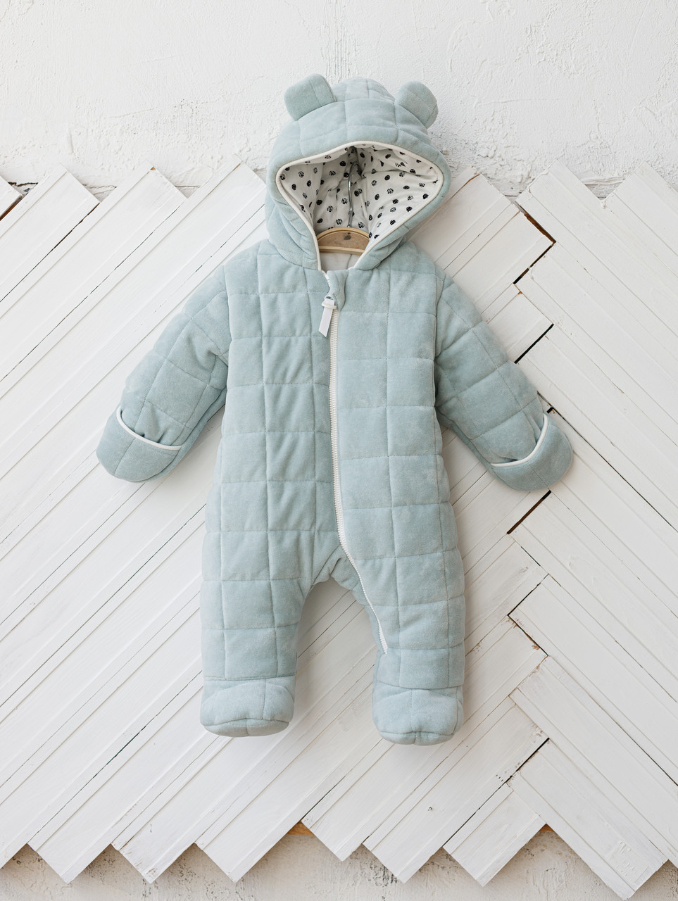 

Велюровый комбинезон MagBaby Tessera сизый 74