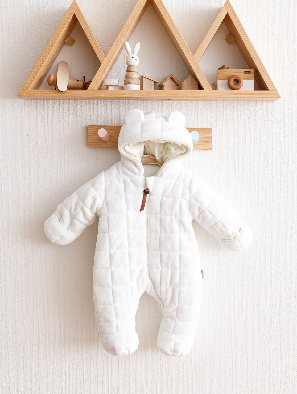 

Велюровый комбинезон MagBaby Tessera молочный