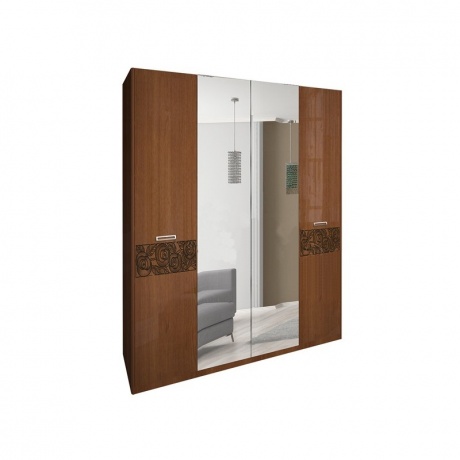 

Шкаф MiroMark Богема 4Дз 183х225х55 вишня бюзум