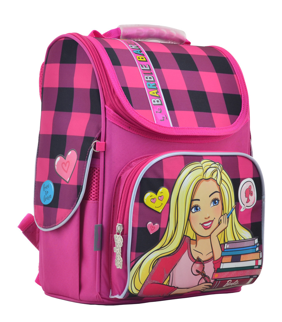 

Рюкзак школьный 1 Вересня каркасный отд. для ноутбука Barbie 555156
