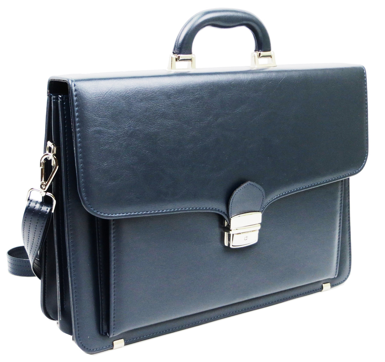 

Портфель из искусственной кожи AMO Польша синий supersumka (TР012SST07 navy)