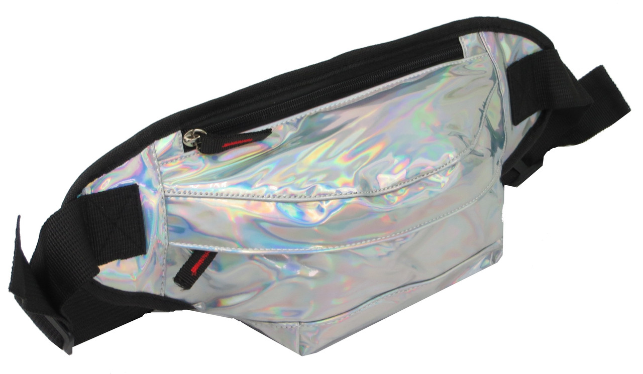 

Голограмная поясная сумка из кожзаменителя Loren серебристая supersumka (TР012SS112 silver)