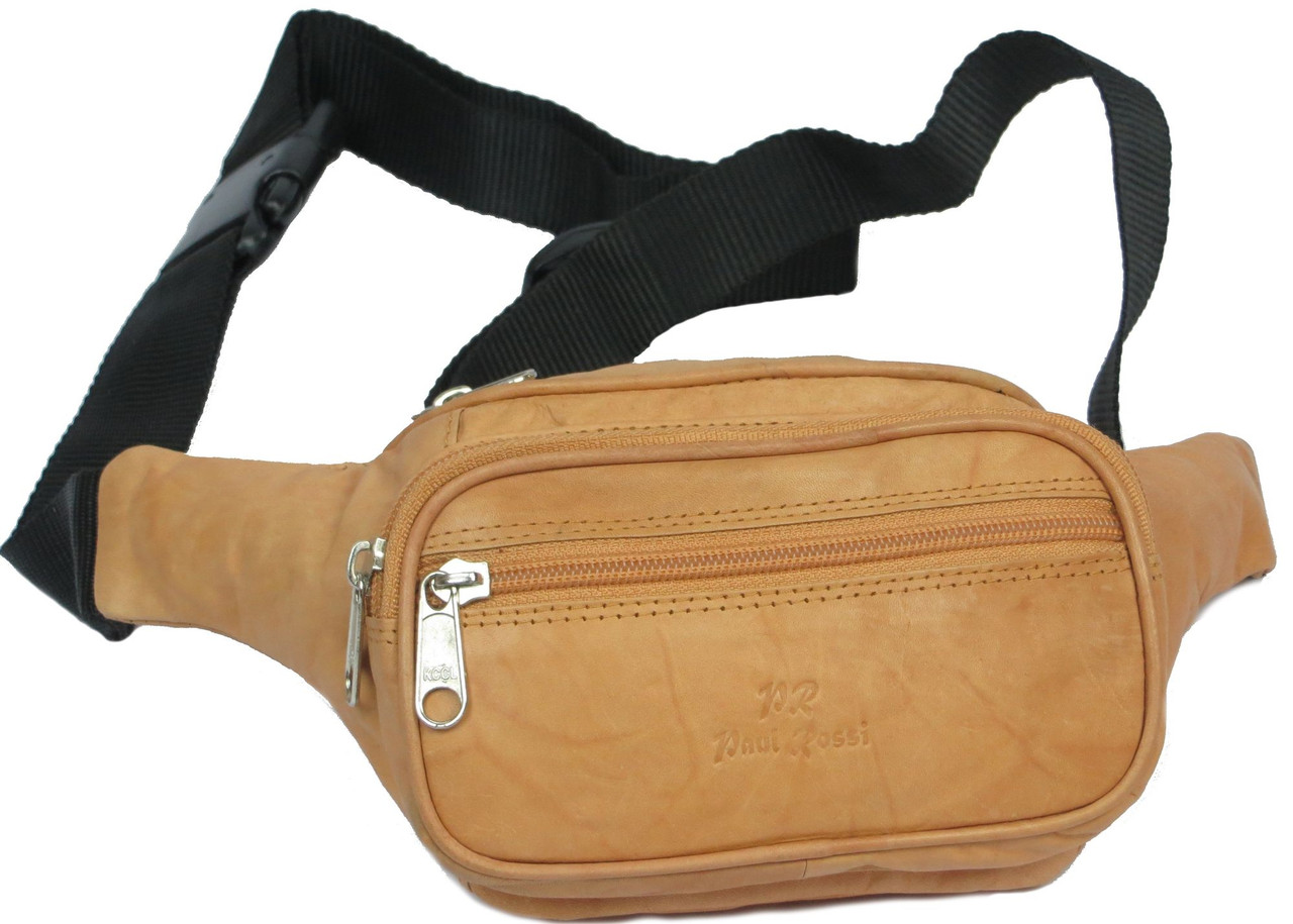 

Поясная сумка из кожи Paul Rossі supersumka (TР012908-MTN light brown)