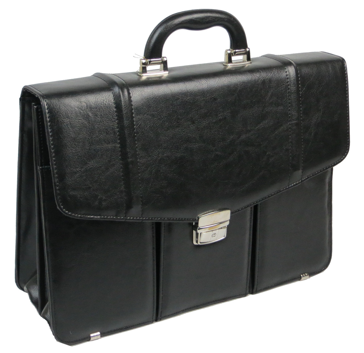 

Портфель мужской из эко кожи черный supersumka (TР01255T3K black)