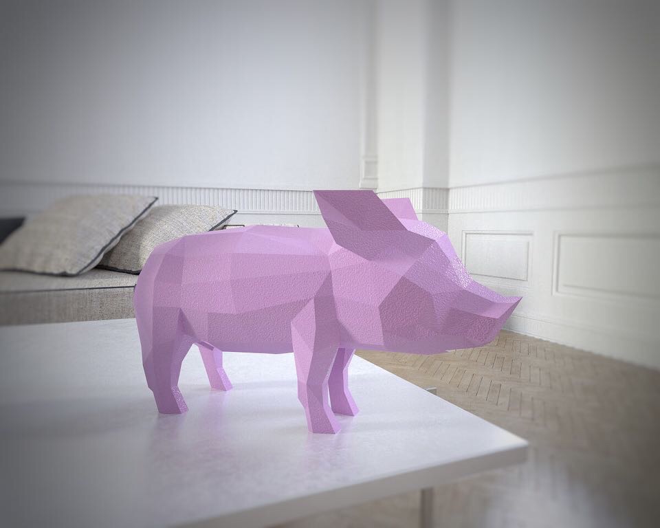 

Бумажная модель 3Decor Papercraft Свинья (52)