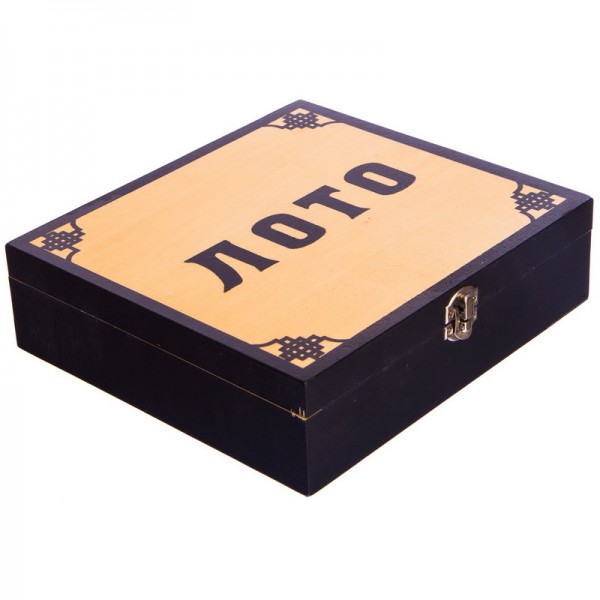 

Лото настольная игра в деревянной коробке W9901 (PS02430)