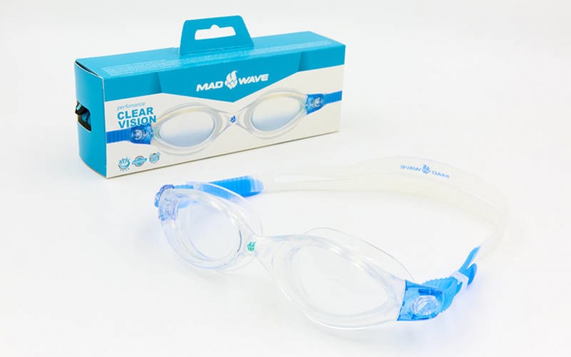 

Очки для плавания MadWave CLEAR VISION M043106 Blue (PS02521)