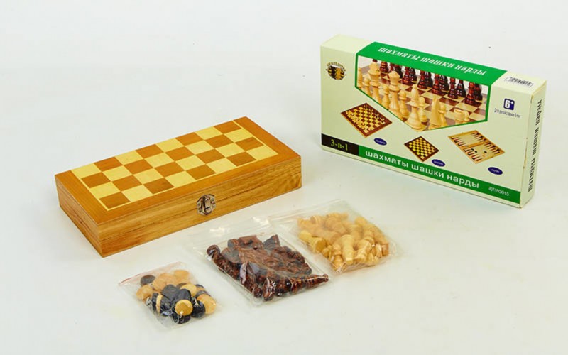 

Шахматы, шашки, нарды 3 в 1 деревянные W3517 (PS02385)