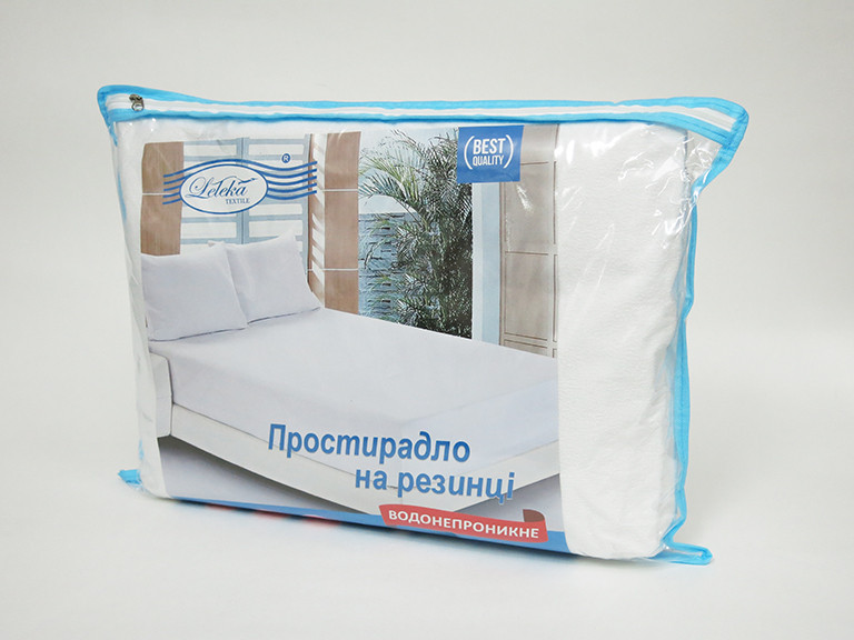 

Наматрасник-простынь водонепроницаемый Leleka-textile Антивода 160*200*22 см махровый с бортами