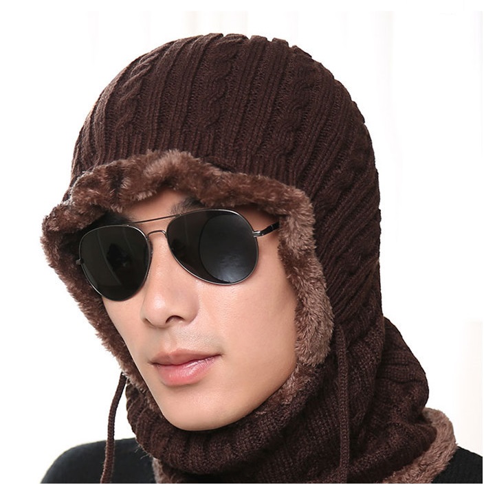 

Шапка-балаклава Teburya многофункциональная One Size Кофейный