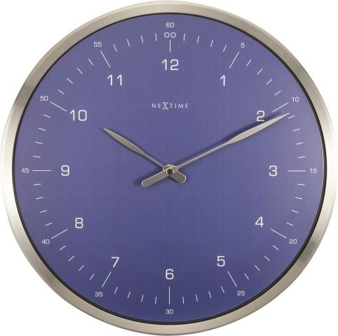 

Часы настенные "60 Minutes", синие 33 см