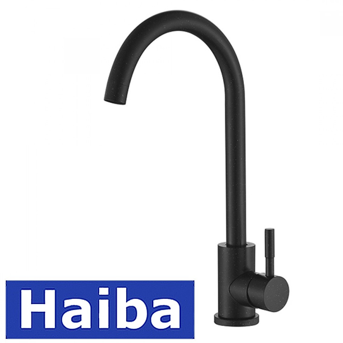 

Смеситель для кухни Ухо Haiba Sus 011 Black (черный) из нержавеющей стали
