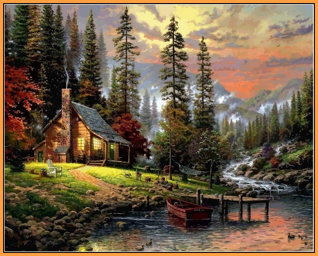 

Картина по номерам Babylon Premium Охотничий домик 40*50 см (в коробке) арт.NB1261R