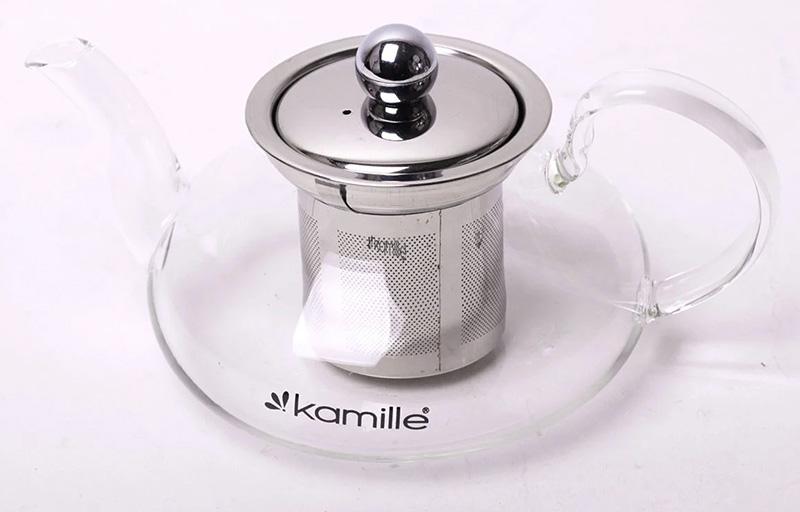 

Чайник заварочный Ilasade 600мл стеклянный со съемным ситечком Kamille (TР01632319359)