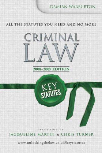 

Книга Key Statutes: Criminal Law ISBN 9780340972380