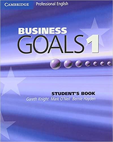 

Учебник Business Goals 1 Students Book ISBN 9780521755375