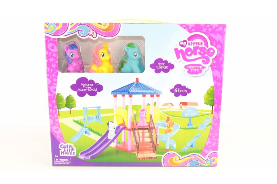 

Герои "My Little Pony" на детской площадке в коробке bublik (TР014SM1002)