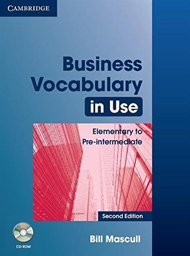 

Business Vocabulary in Use 2nd Edition Elementary/Pre-Intermediate with key and CD-ROM ISBN 9780521749237