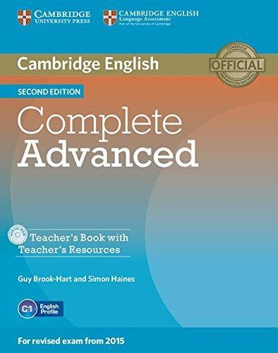 

Книга для учителя Complete Advanced Second edition Teachers Book with Teachers Resources CD-ROM ISBN 9781107698383