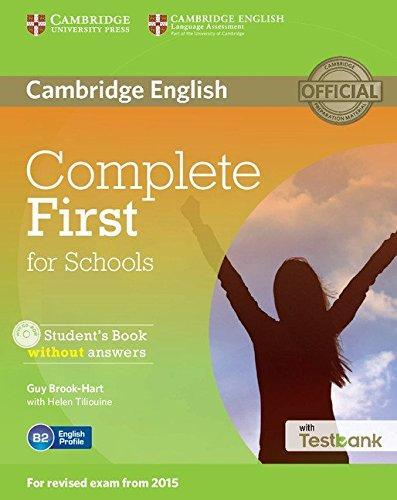 

Учебник Complete First for Schools Students Book without key with CD-ROM with Testbank ISBN 9781107501256