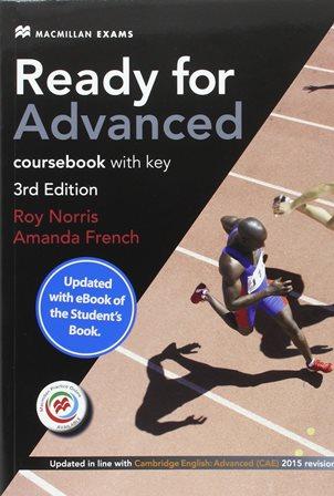 

Учебник Ready for Advanced 3rd Edition Coursebook with key and eBook Pack ISBN 9781786327574