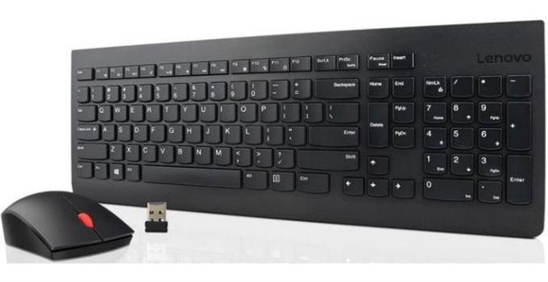 

Комплект клавиатура + мышь Wireless Lenovo Essential Black (4X30M39487) USB