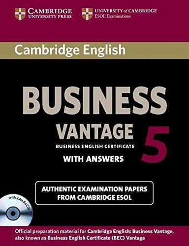 

Учебник Cambridge English Business 5 Vantage Students Book with key and Audio CDs ISBN 9781107606937