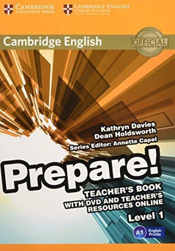 

Книга для учителя Cambridge English Prepare! 1 Teachers Book with DVD with Teachers Resources Online ISBN 9780521180450